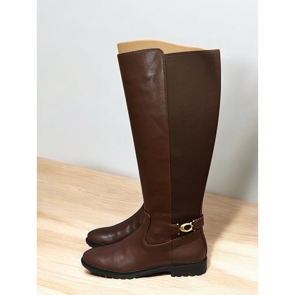 NWT Coach CO490 Faith Leather Boot Size 9B - Picture 2 of 10